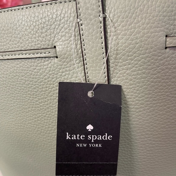 Kate Spade sage green Elegant Tote Bag brand new with tag - Picture 10 of 16